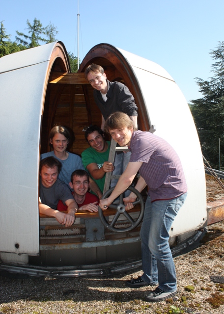 The group in May 2009: G. Zürn, F. Serwane, T. Lompe, A. Wenz, T. Ottenstein and S. Jochim
